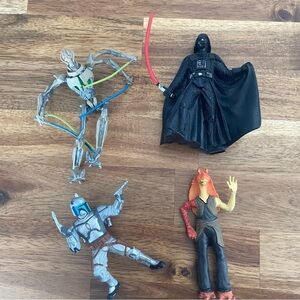 Star Wars Toy Lot. 4 Piece Bundle.
No Bases